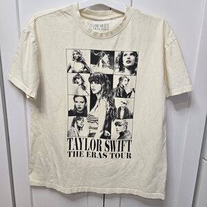 Taylor Swift Cream Graphic Tee - The Eras Tour
